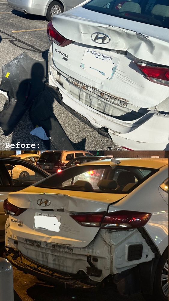 Before and after collision repair